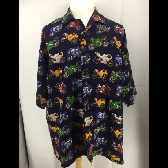 FOX SPEED RACING SHIRT XL MOTORCYCLE PRINT VTG - Picture 1 of 4